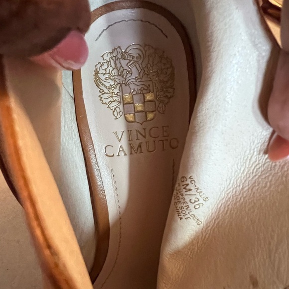 Vince Camuto Kalisi Brown Buttery Soft Leather Peep Toe High Heel Strap Boots - Picture 8 of 9